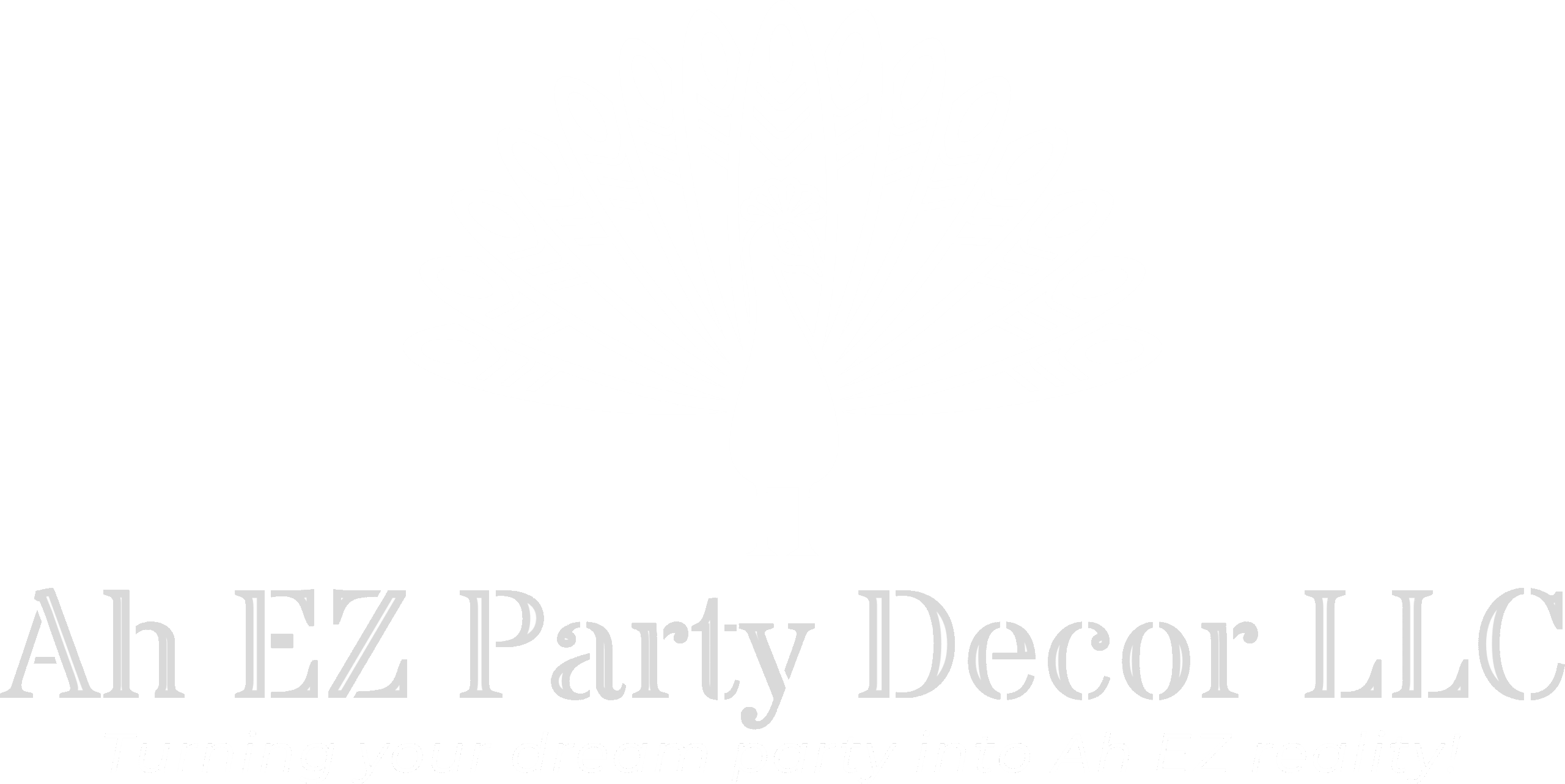 Ah EZ Party Decor Logo